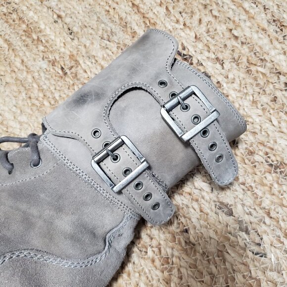 Allsaints Spitalfields Mad Max Damisi Leather Adjustable Combat Boots sz 39 - Picture 5 of 11